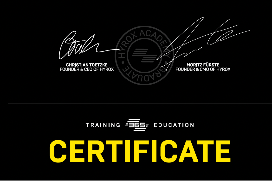 HYROX München Zertifikat